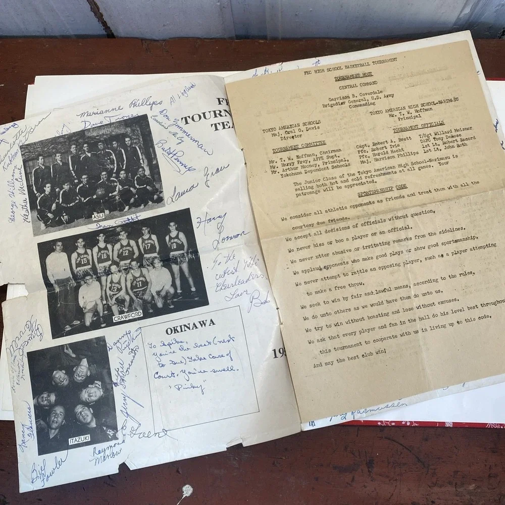 1955 YOKOHAMA YO-HI American High School Yearbook‎ Yokohama, JAPAN